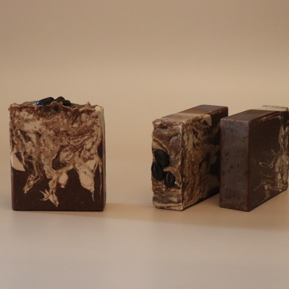 "Latte" Coffee & Goat Milk Artisan Soap Bar - Picture 6 of 9